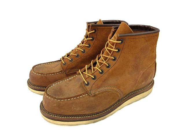 レッドウィング REDWING 1903 6インチ クラシック モックトゥ ワークブーツ スエード ミュールスキナー 廃盤 9.5D メンズ拍卖