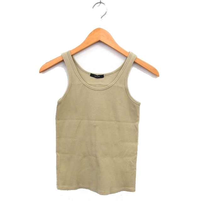 ジャーナルスタンダード JOURNAL STANDARD リブ タンクトップ ストレッチ コットン 綿 ベージュ /NT16 レディース拍卖