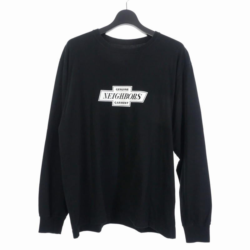 ネイバーフッド NEIGHBORHOOD 22AW NH TEE-9 LS カットソー Tシャツ 長袖 S 黒 ブラック 222PCNH-LT09 メンズ拍卖