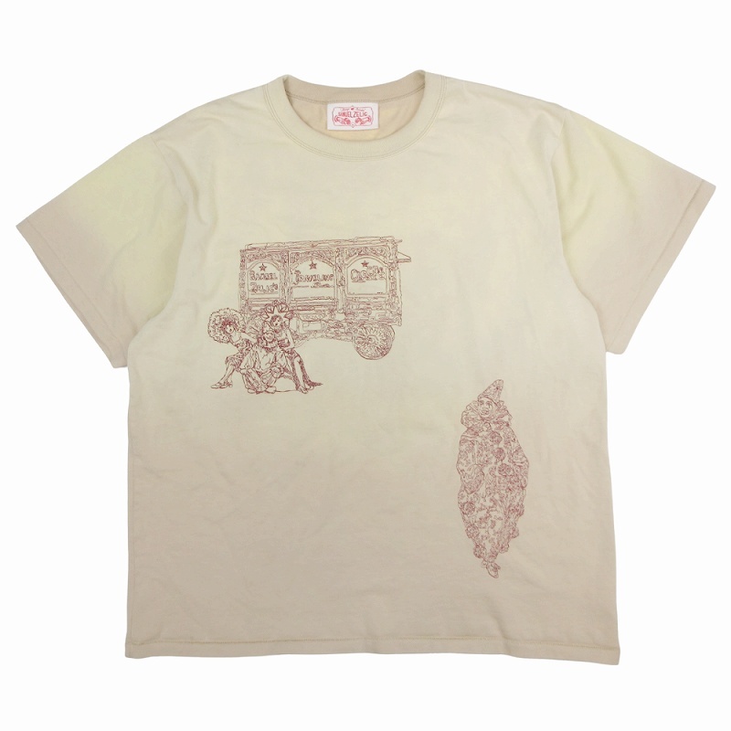 美品 25SS サミュエル ゼリグ SAMUEL ZELIG CIRCUS TEE サーカス Tシャツ カットソー トップス 半袖 コットン クルーネック サイズXL拍卖