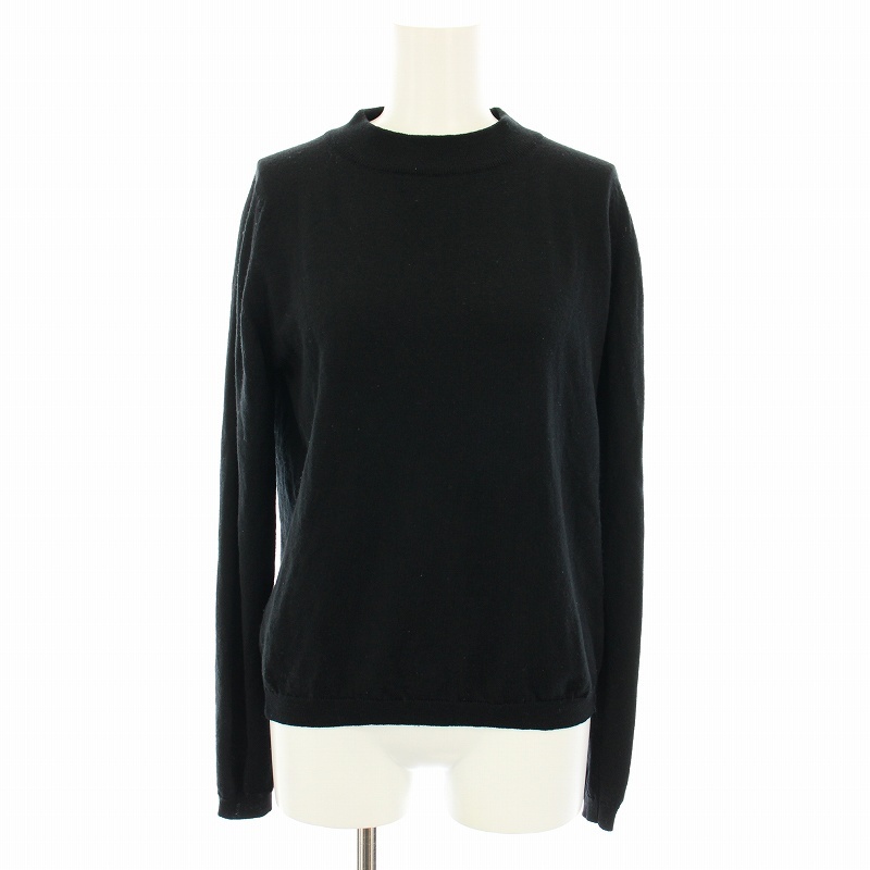 ジョンスメドレー JOHN SMEDLEY ニット セーター ハイネック 長袖 S 黒 ブラック /YT レディース拍卖