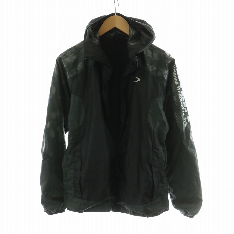 オークリー OAKLEY ジップアップパーカー ジャケット アウター M ブラック カーキ 412146JP /NQ メンズ拍卖