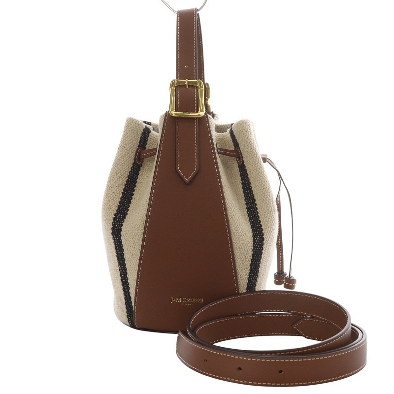 ジェイ&エムデヴィッドソン J&M Davidson ポピー ウィズ ステッチング POPPY WITH STITCHING ハンドバッグ フィー ブラウン TOFFEE拍卖