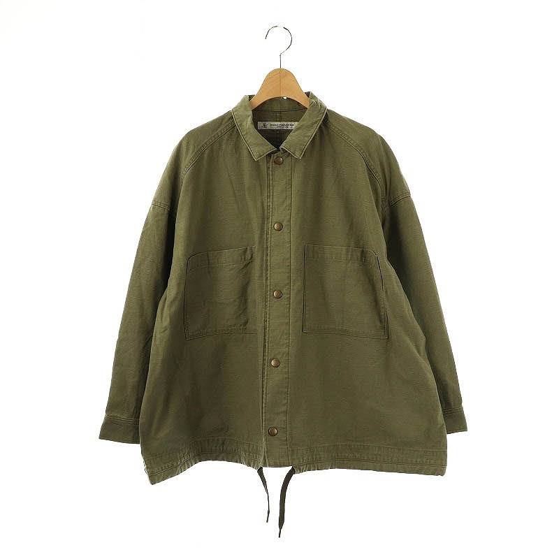 ジャーナルスタンダード ラックス JOURNAL STANDARD LUXE 24SS バックサテンミリタリーブルゾン ジャケット コットン F カーキ /DO ■OS レ拍卖