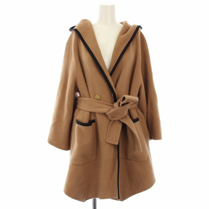 ダイアグラム グレースコンチネンタル Diagram GRACE CONTINENTAL 20AW ガウンコート コーディガン フード F 茶 03204 84124-00 レディース拍卖