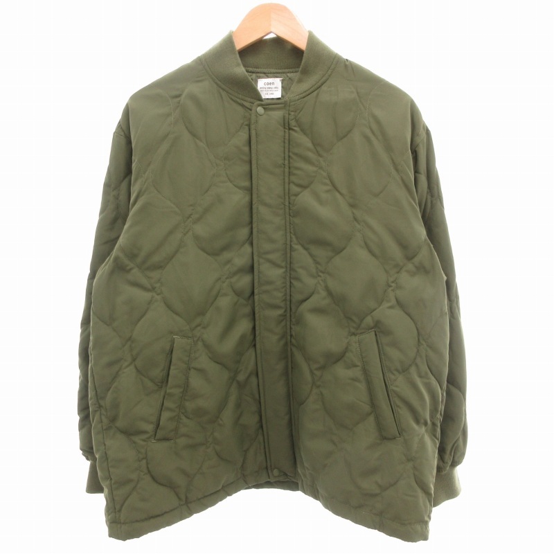 コーエン coen 24AW サーモライトシャツブルゾン 中綿ジャケット L オリーブ 7560-646-0200 /GV メンズ拍卖