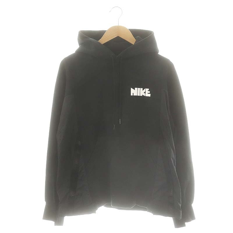 ナイキ NIKE × サカイ sacai 20AW NRG HOODIE パーカー フーディー プルオーバー S ブラック /DF ■OS メンズ拍卖