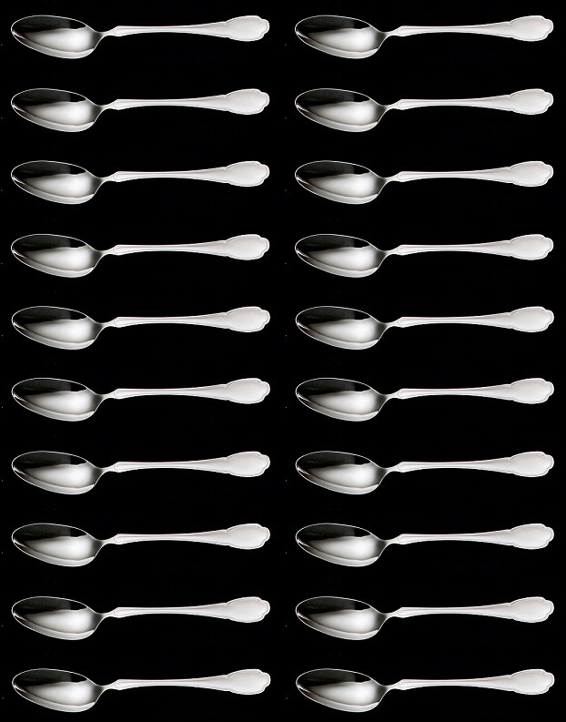 ☆ラッキーウッドシルバーレークコーヒースプーン20P高級18-10ステンレス使用ミラー仕上日本製新品拍卖