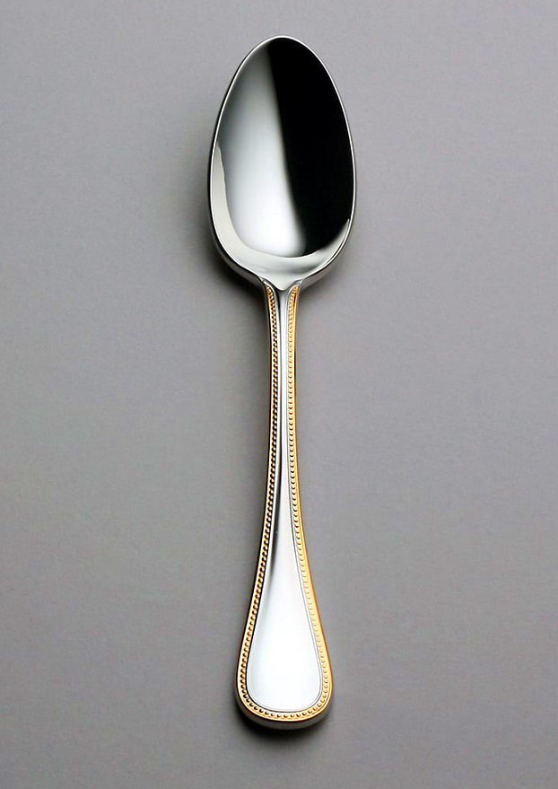 ☆ラッキーウッドフレンチアクセント金彩ティースプーン100本高級ステンレス18-10使用日本製新品拍卖