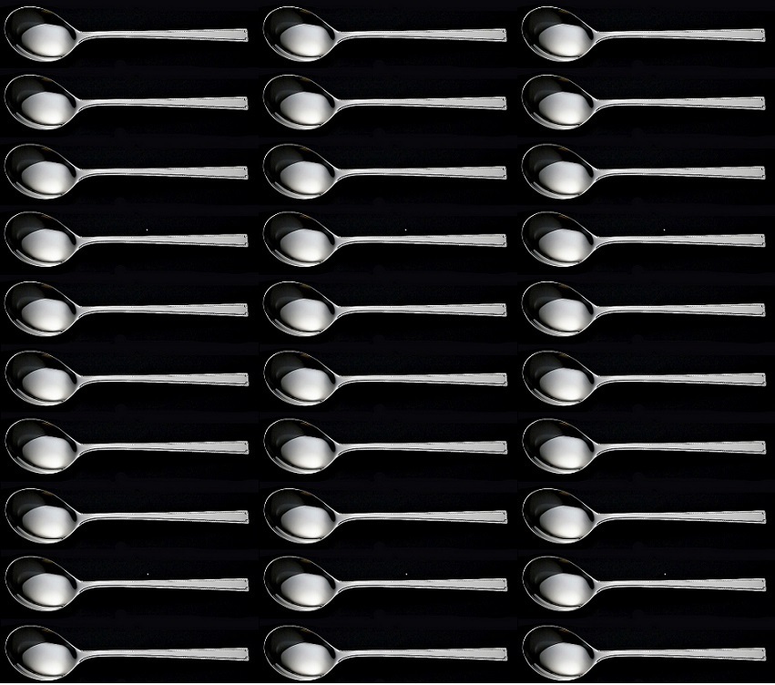 ★ラッキーウッドロマンス ブイヨンスプーン 30本高級18-10ステンレス使用ミラー仕上日本製新品拍卖