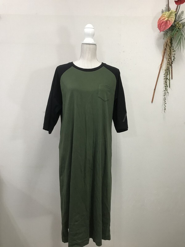 3785 レディース 【 MIZUNO スポーツウエア 】半袖 ワンピース サイズ:M 色:グリーン拍卖