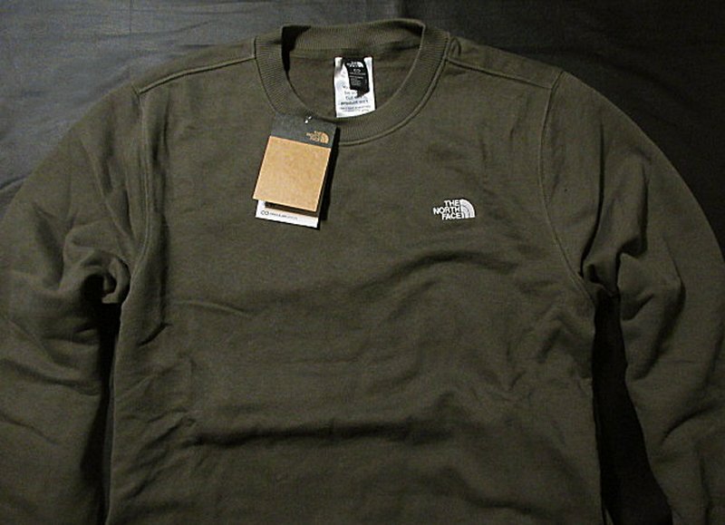 本物正規◆ノースフェイス◆トレーナー クルー スウェット LOGO PULLOVER 刺繍■XXL■カーキグリーン NEW TAUPE GREEN■新品/裏起毛/21L拍卖