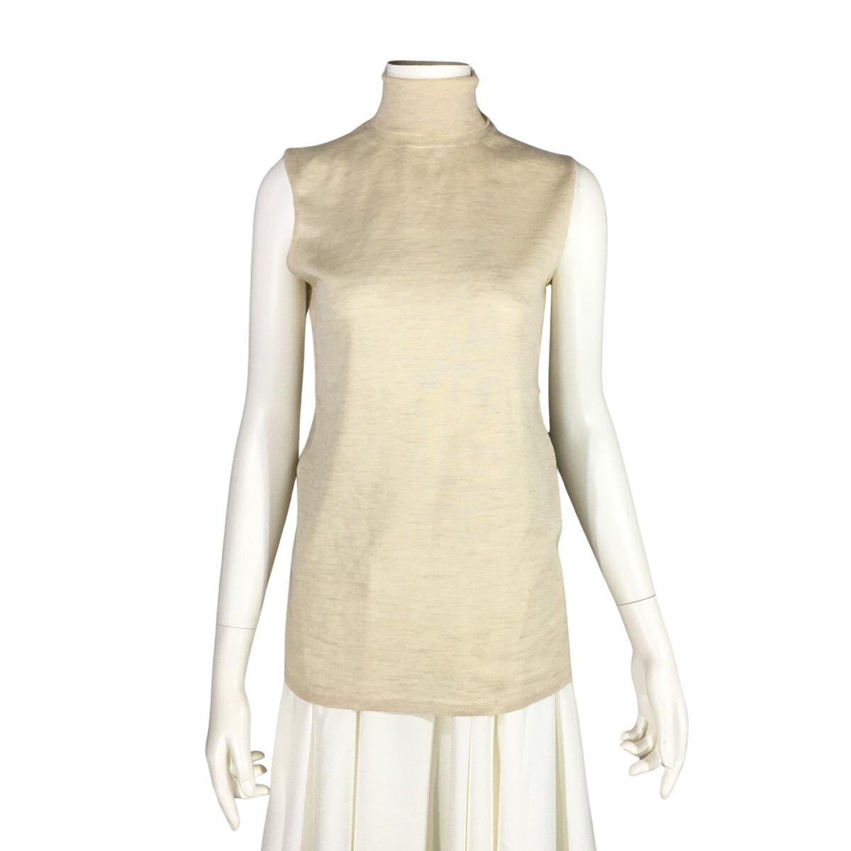 HERMES エルメス ハイネック ノースリーブニット トップス XS拍卖