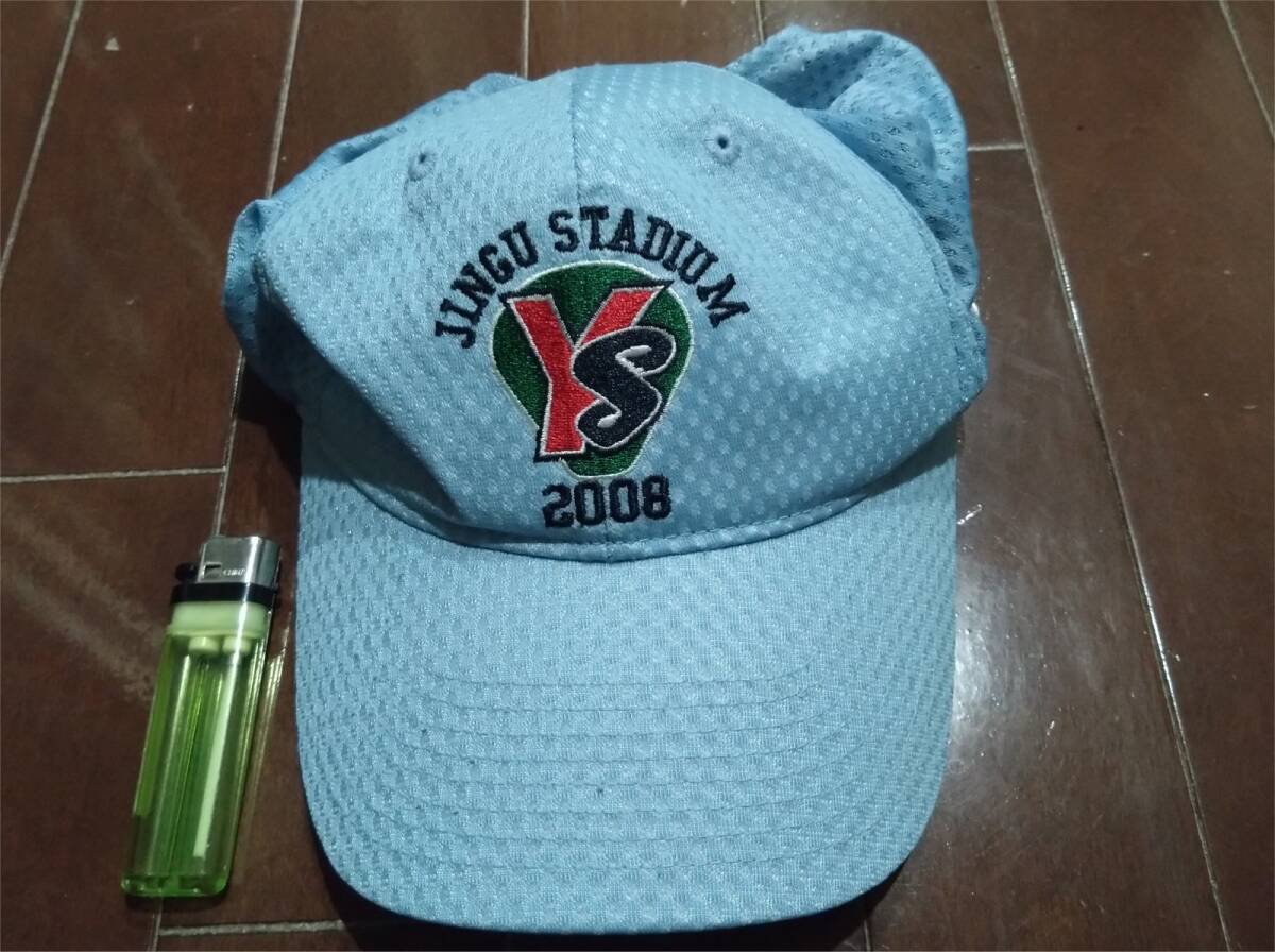 ▼東京 ヤクルト スワローズ キャップ 帽子 JINGU STADIUM 2008 ニューエラ製 GO! GO! SWALLOWS セリーグ 国鉄 サンケイ アトムズ 神宮球場拍卖