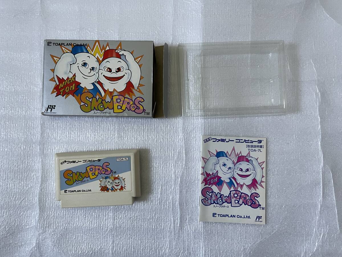 業者お断り ★超激レア!!★ 『スノーブラザーズ』ファミコンソフト アクションゲーム 1991年12月6日発売  動作確認済み拍卖