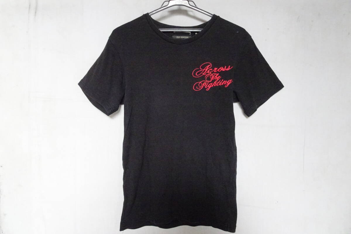 manufactured of Soul/BEAL MASTERS/半袖Tシャツ/クルーネック/文字ししゅう/黒/ブラック/Mサイズ(5/19R7)拍卖