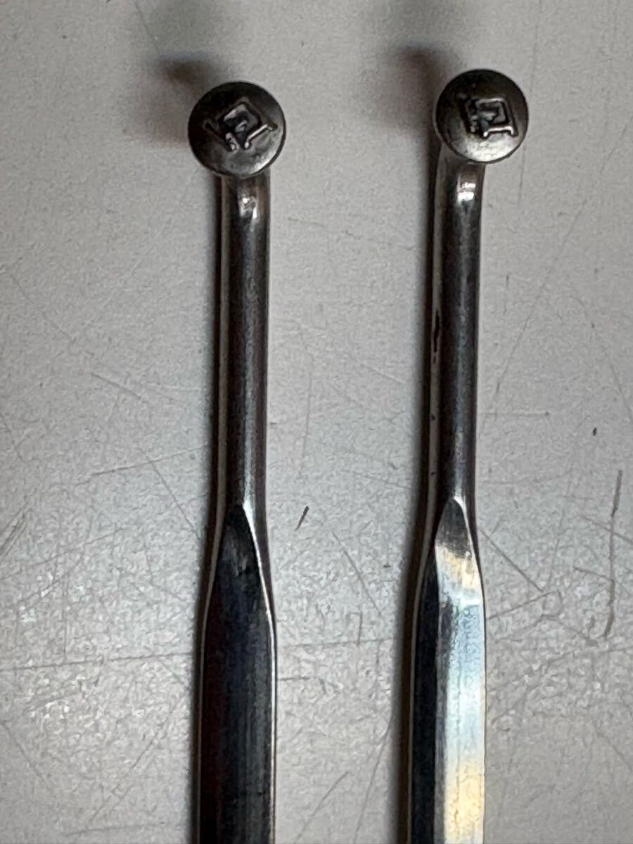 『DT エアロスポーク Jベンド 283mm』ステンレスシルバー(エアロ幅 3.2×1.1mm)14番2.0mm径スポーク2本セット拍卖