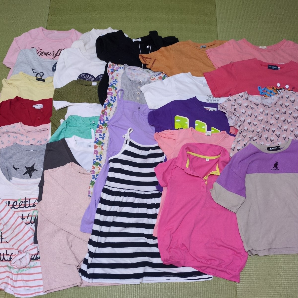 ★女の子★春夏★まとめ売り★27点★トップス★半袖★長袖★Tシャツ★140メイン★拍卖