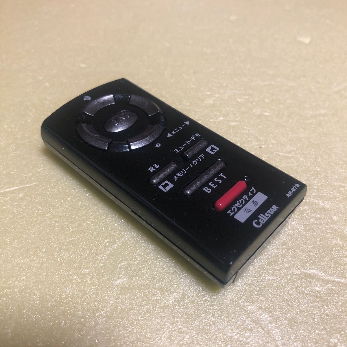 冒険価格!セルスター CELLSTAR レーダー探知機 ASSURA アシュラ 純正 AR-B7B リモコン 動作品。拍卖