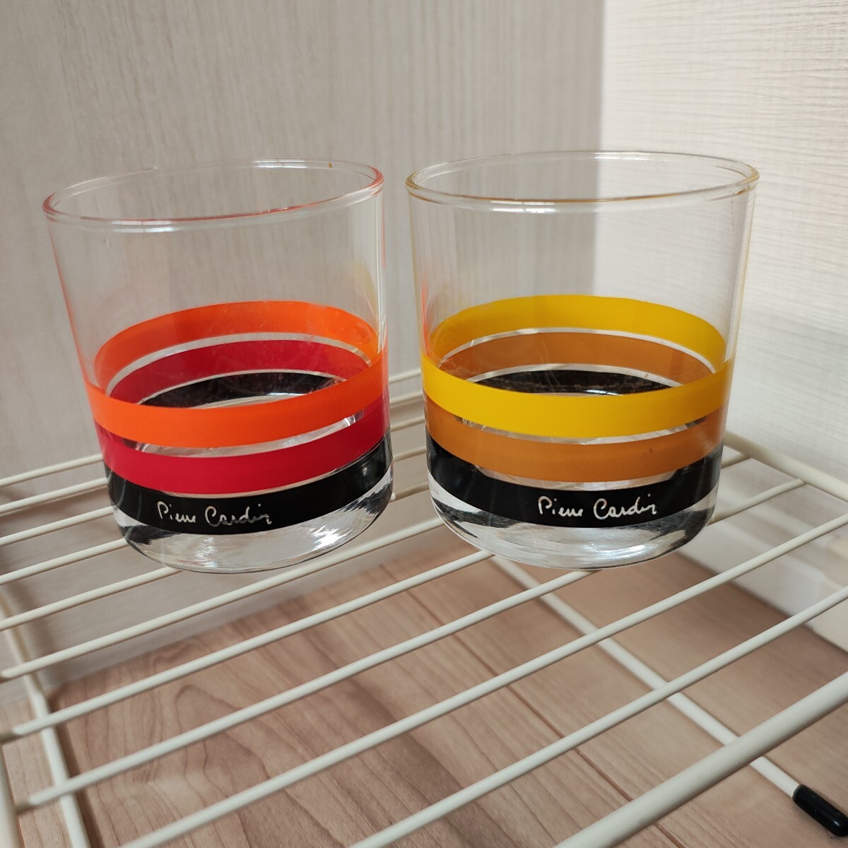 ピエールカルダン ロックグラス 昭和レトロ ペア グラス ガラスコップ拍卖
