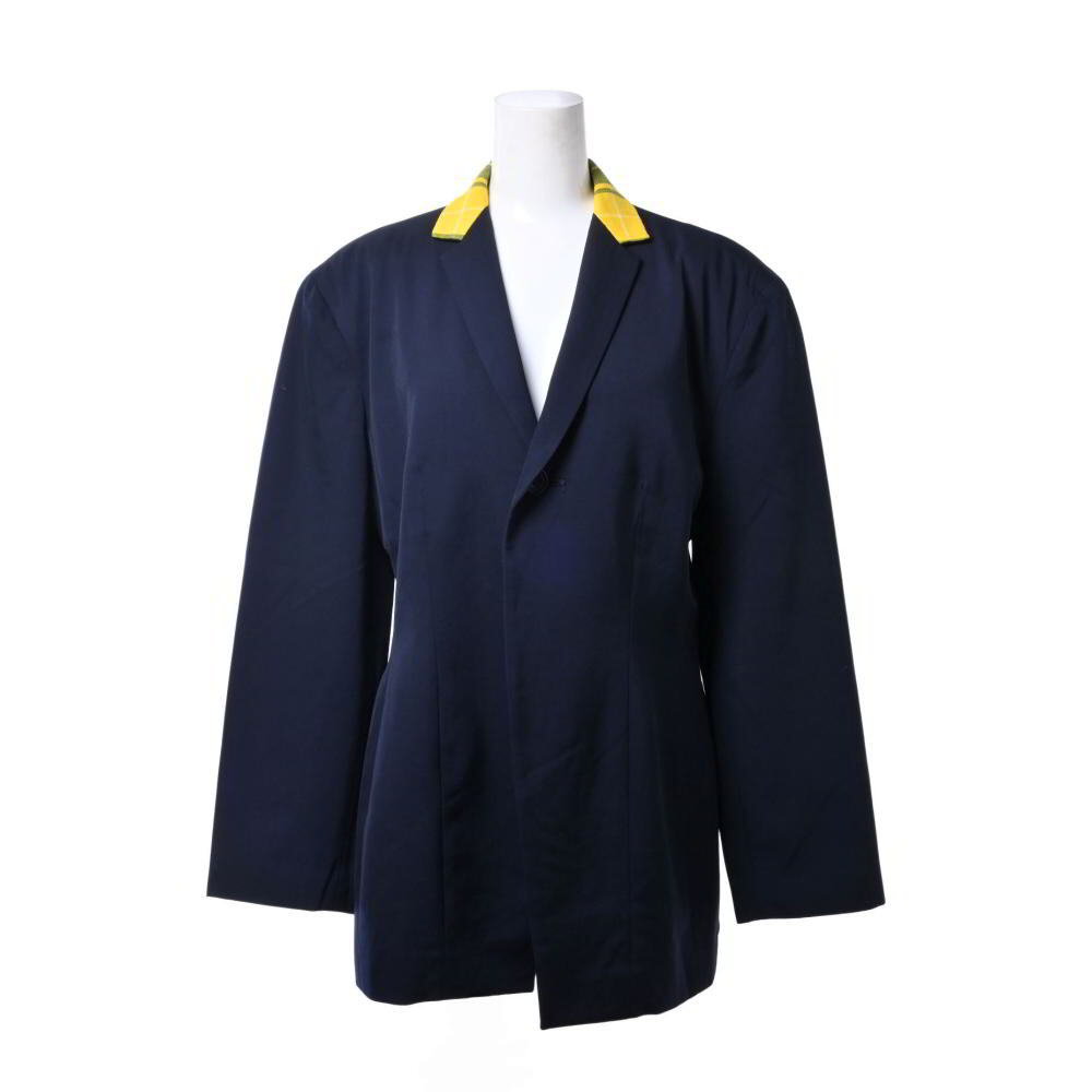 美品 Y's 1B ラペル切替 ウール テーラードジャケット - ネイビー ワイズ KL4BL2BL00拍卖