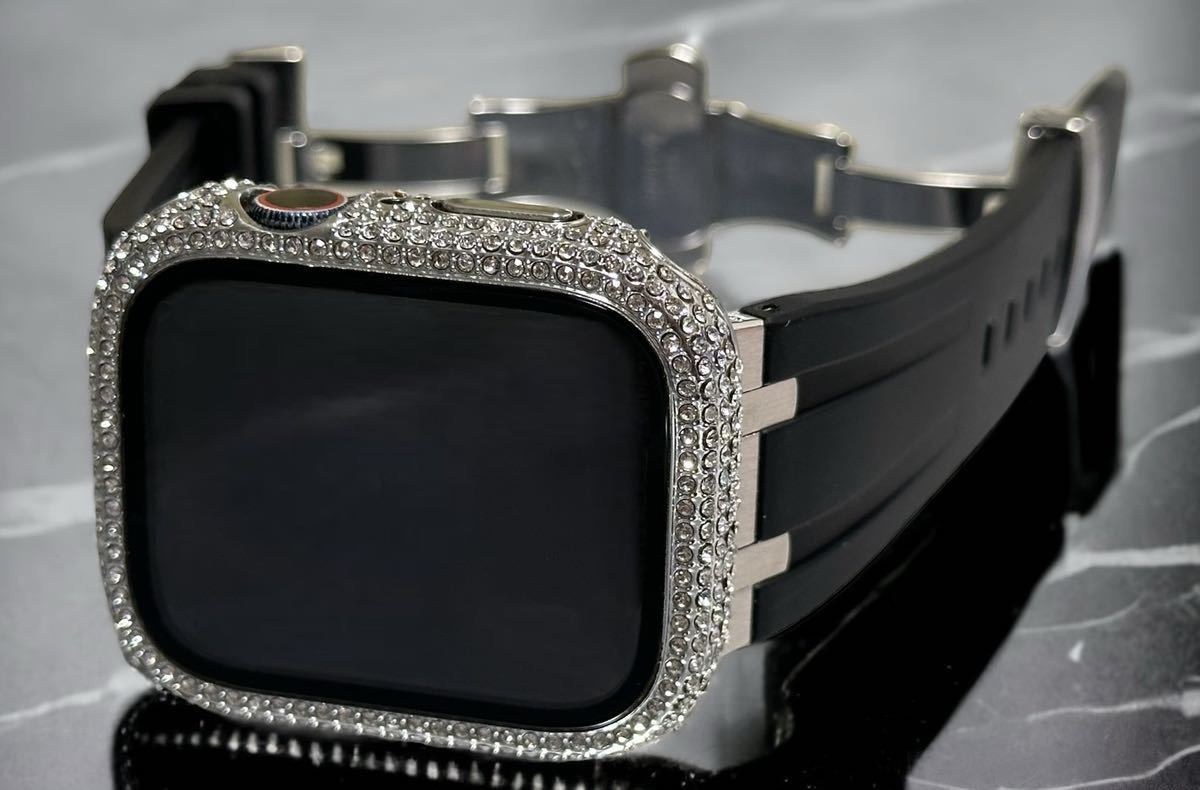 シームSB★アップルウォッチバンド 保護カバー Apple Watchラバーベルト ケース 41mm 42mm 44mm 45mm 46mm 49mmウルトラ ultra拍卖