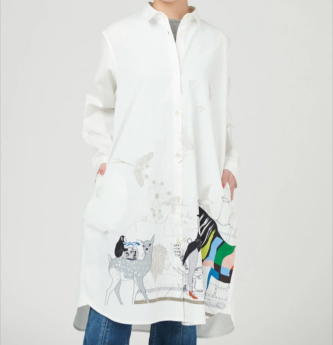 新品未使用!グラニフ 中村佑介 未だ見ぬ明日に Lサイズ シャツワンピース アジカン アジアンカンフージェネレーション拍卖