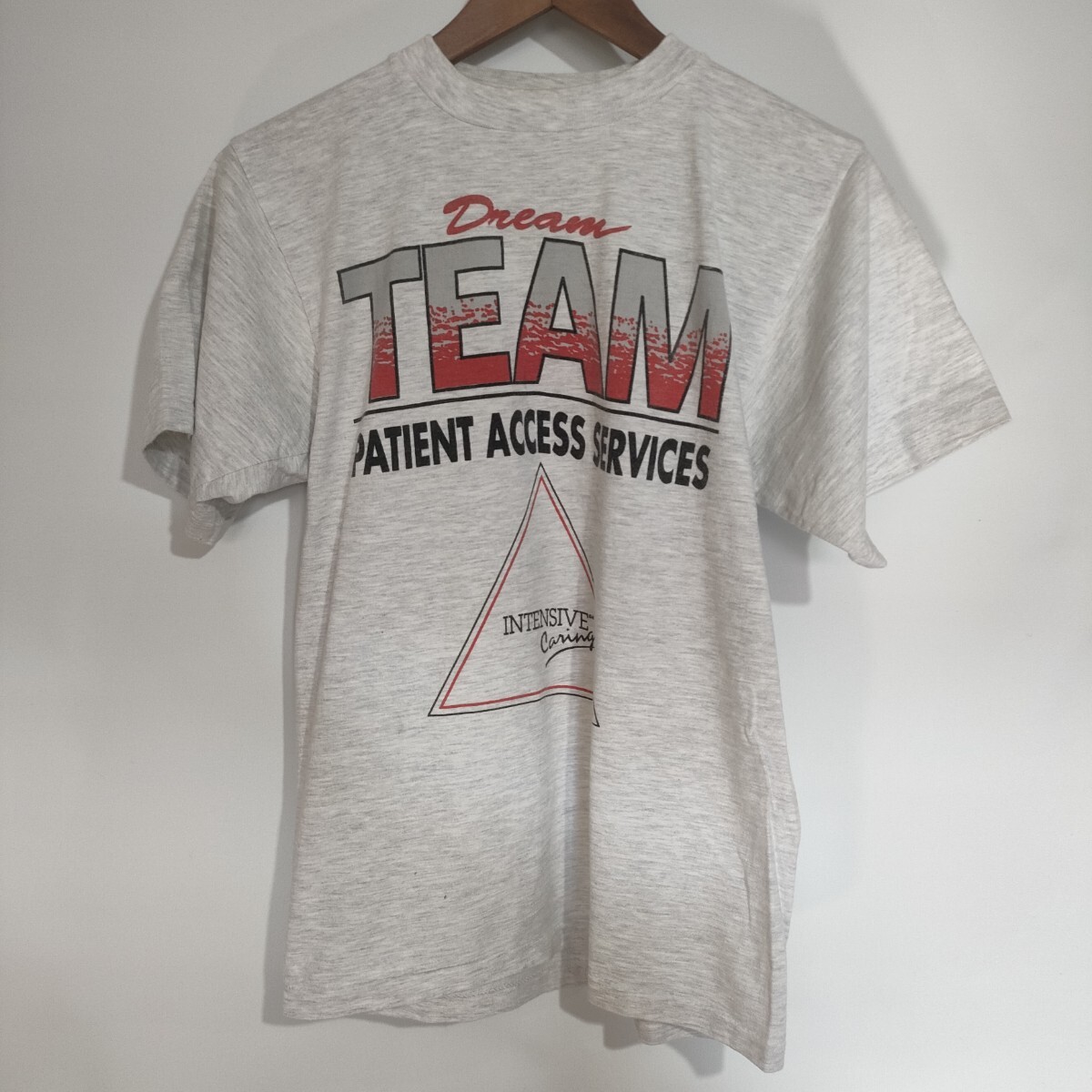 80s 90s ALORE霜降りグレーTシャツ M オハイオ州立大学病院拍卖