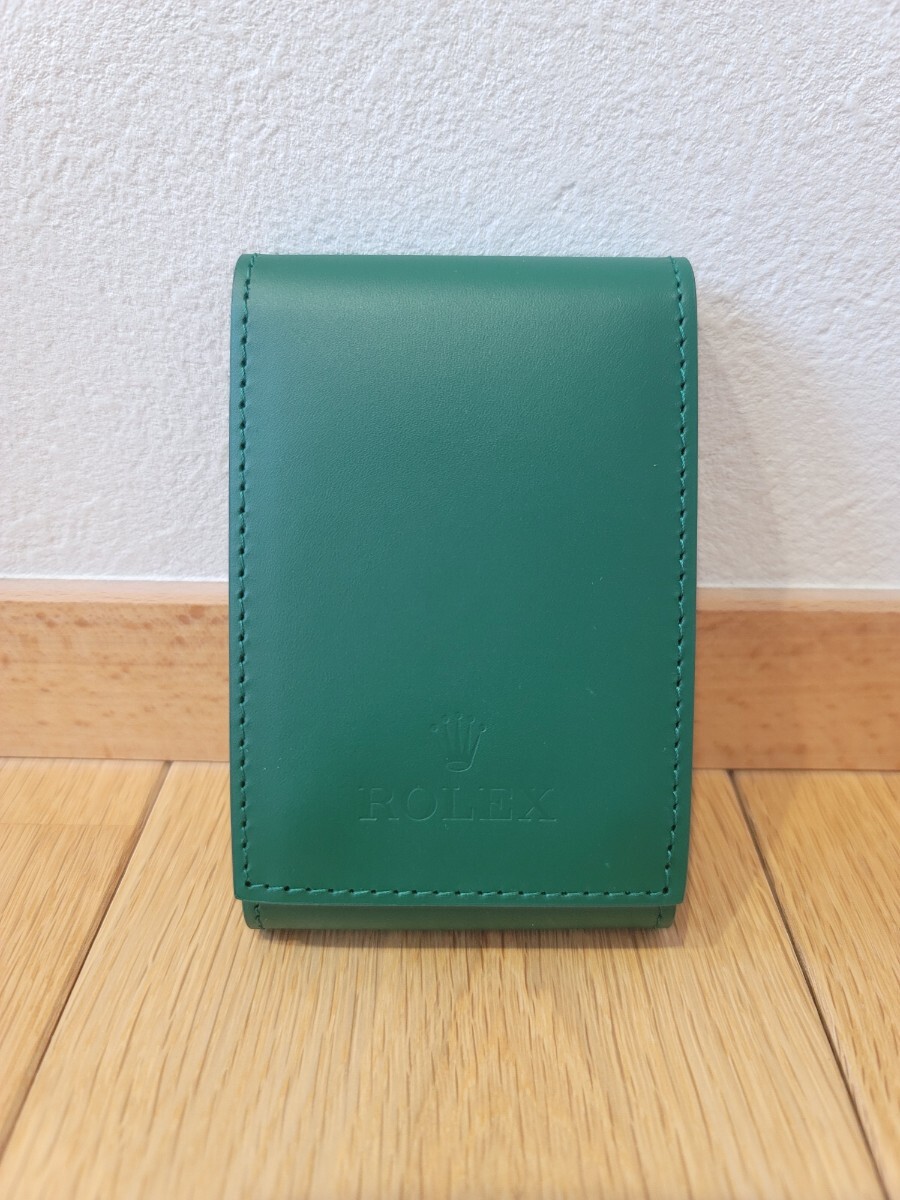 ROLEX ロレックス レザー 携帯用時計ケース グリーン拍卖