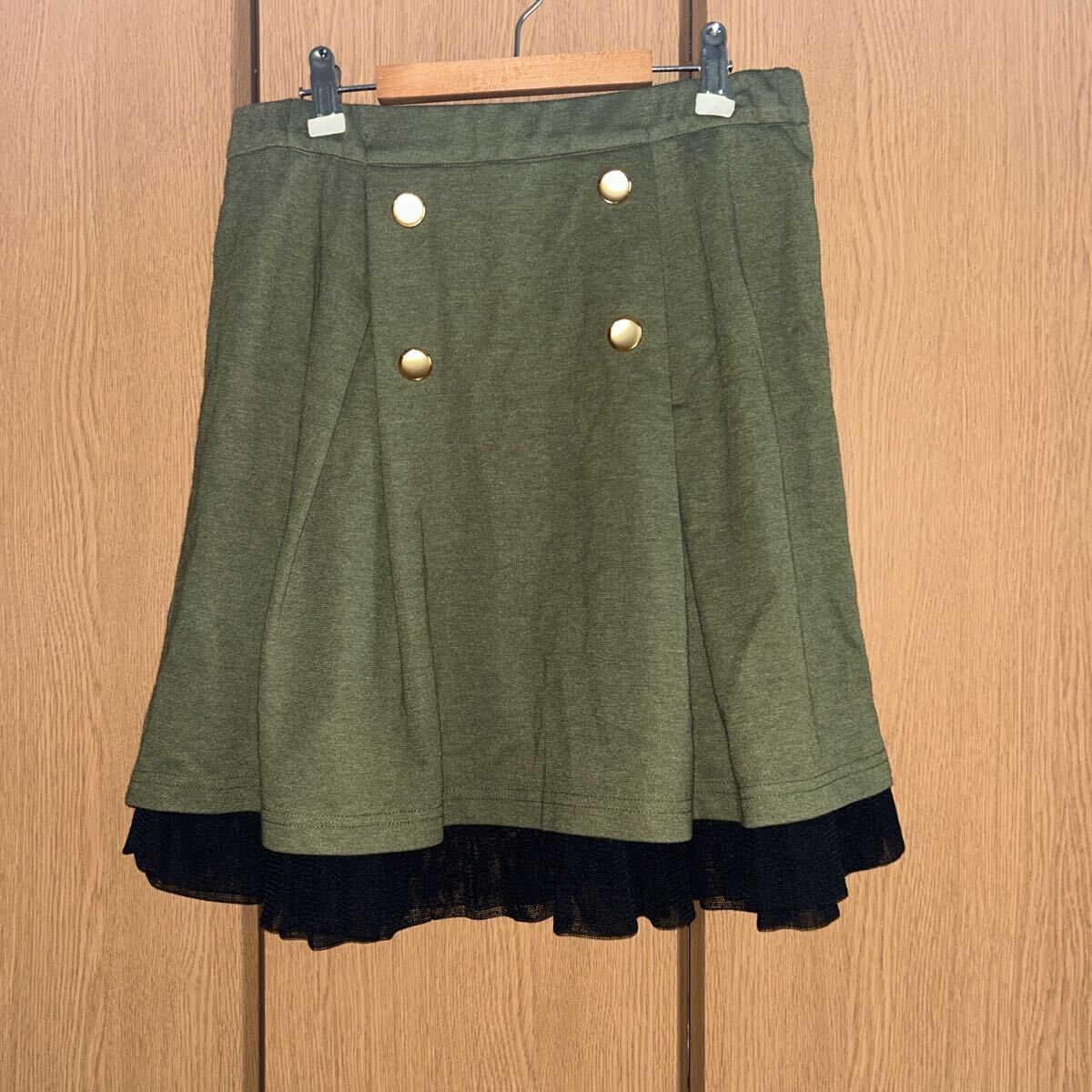 ミリタリー風 スカート 2fkr/cl.06-16A拍卖