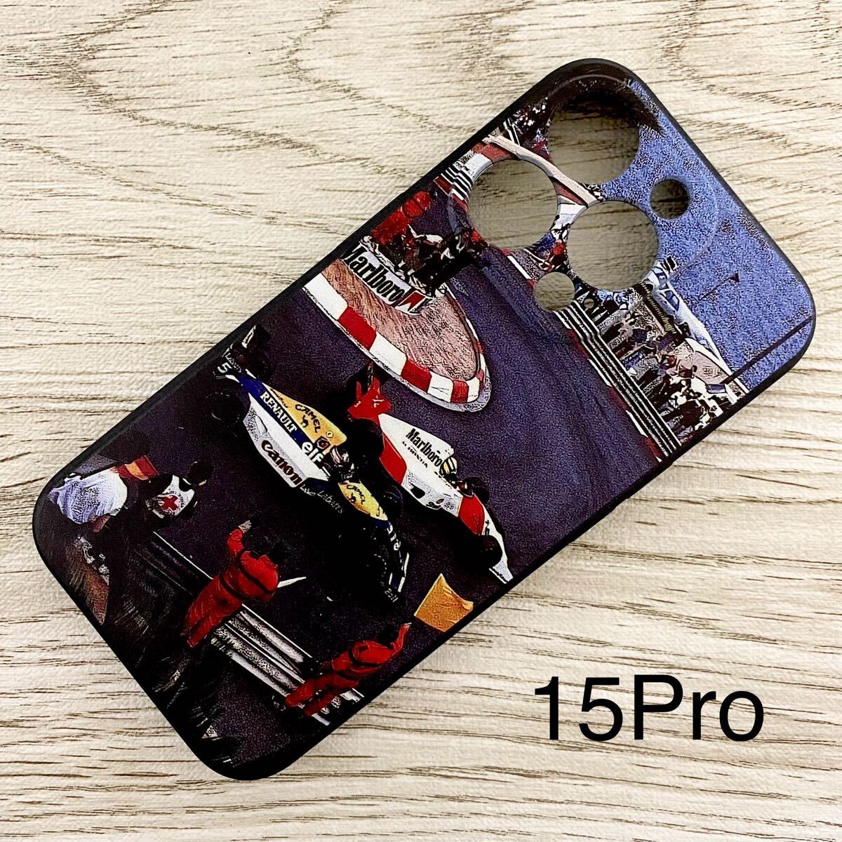 アイルトン・セナ ナイジェル・マンセル iPhone 15 Pro ケース F1 モナコ ローズ・ヘアピン マクラーレン ホンダ ウィリアムズ スマホ拍卖