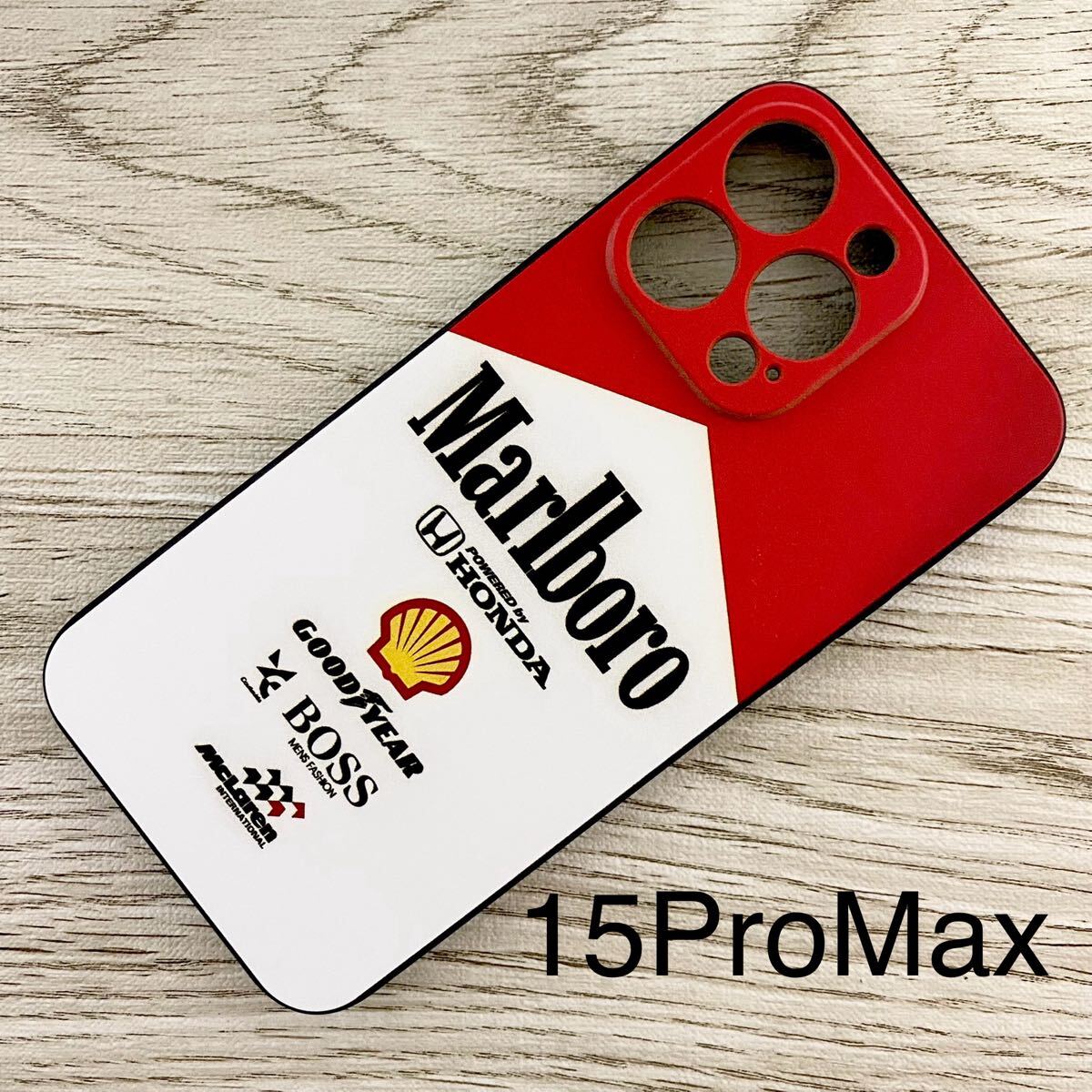 マールボロ マクラーレン ホンダ iPhone 15 Pro Max ケース F1 McLaren Honda マルボロ アイルトン・セナ スマホ拍卖