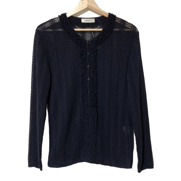インゲボルグ INGEBORG カーディガン サイズL - ダークネイビー レディース 長袖 トップス拍卖