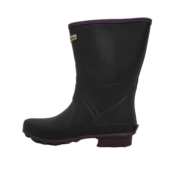 コロンビア columbia レインブーツ 25 - 黒×パープル レディース 靴拍卖