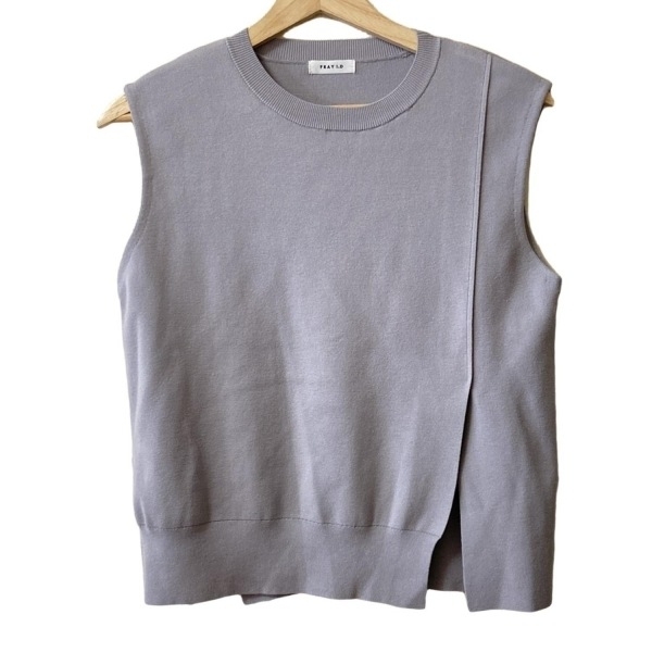 フレイアイディー FRAY I.D ノースリーブセーター/ニット サイズF - グレー レディース クルーネック 美品 トップス拍卖