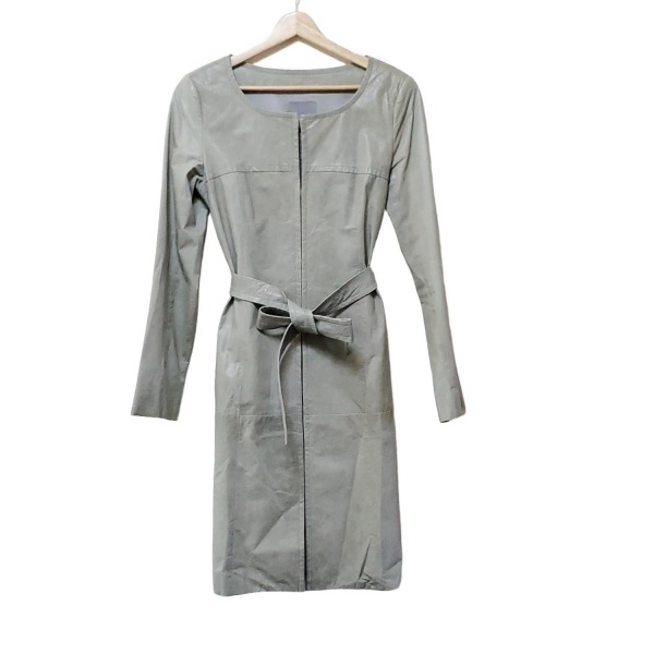 セオリーリュクス theory luxe サイズ40 M - グレーベージュ レディース 長袖/レザー/春/秋 コート拍卖