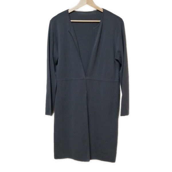 レリアン Leilian カーディガン サイズ11 M - ダークグレー レディース 長袖/ロング丈 美品 トップス拍卖