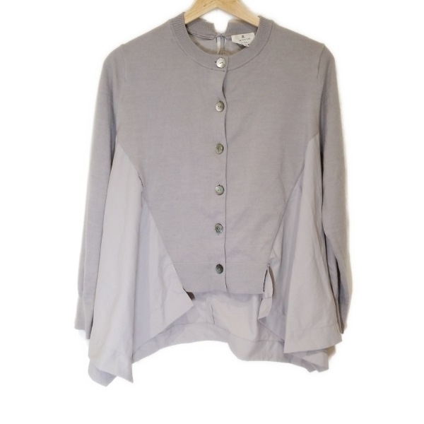 ランバンオンブルー LANVIN en Bleu カーディガン サイズ38 M - グレー レディース 長袖 トップス拍卖