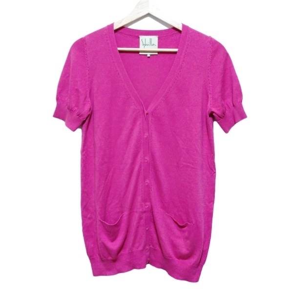 シビラ Sybilla カーディガン サイズM - ピンク レディース 半袖 美品 トップス拍卖