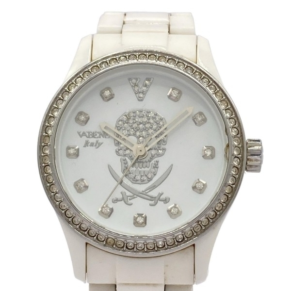 VABENE(ヴァベーネ) 腕時計 - レディース スカル/ラインストーンベゼル 白拍卖