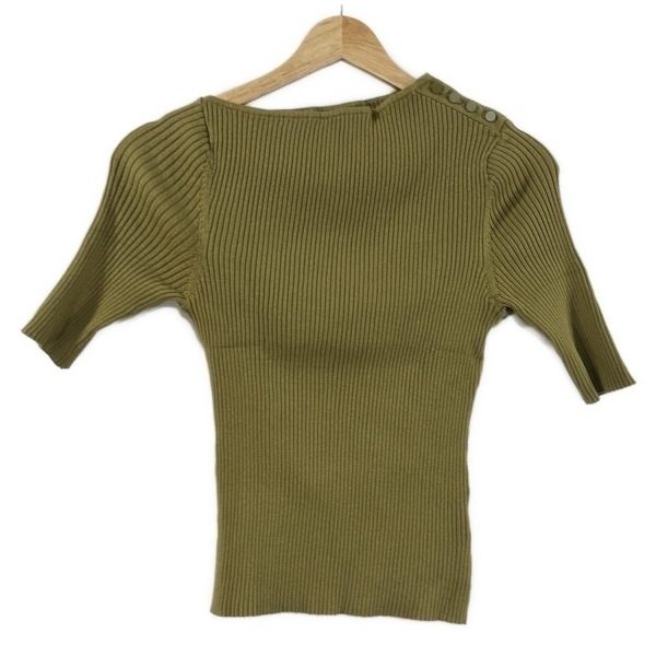 フレイアイディー FRAY I.D 半袖セーター/ニット サイズONE SIZE - カーキ レディース 美品 トップス拍卖