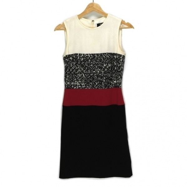 ポールカ PAULEKA サイズ36 S - 黒×ベージュ レディース ノースリーブ/ミニ丈 ワンピース拍卖