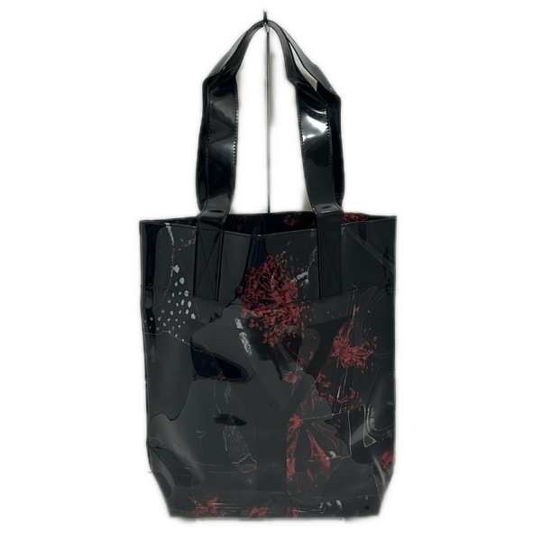 ワイズ Y's トートバッグ - 黒×レッド×マルチ 花柄/ノベルティ バッグ拍卖