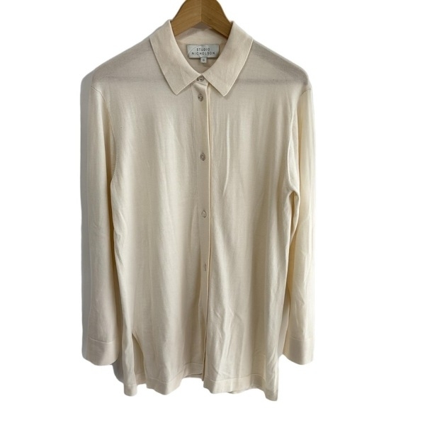 スタジオニコルソン STUDIO NICHOLSON カーディガン サイズ0 XS - アイボリー レディース 長袖/ニット 美品 トップス拍卖