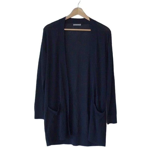 セオリーリュクス theory luxe カーディガン サイズ38 M - ダークネイビー レディース 長袖/ロング丈 トップス拍卖