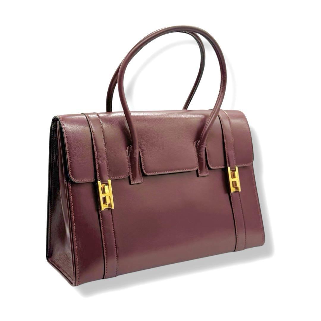 エルメス ハンドバッグ ドラッグ30 ヴィンテージ ボックスカーフ HERMES ビジネスバッグ トートバッグ レザー A4 ブランド 3328拍卖