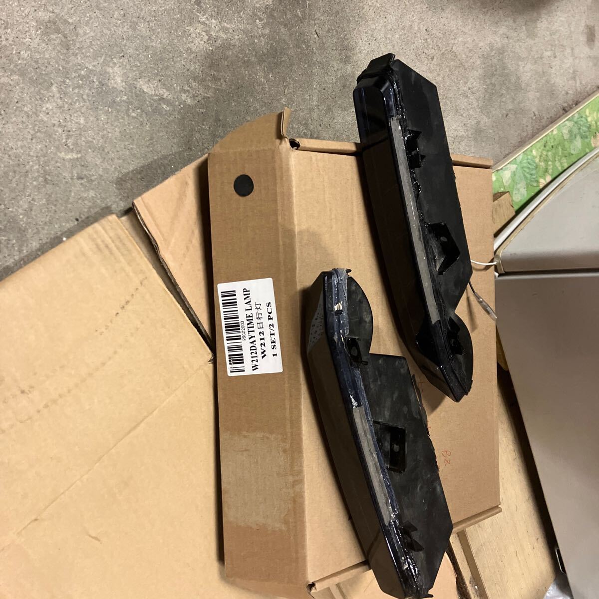 slk r172 AMG デイライト フォグライト w212 などにも スモーク塗装拍卖