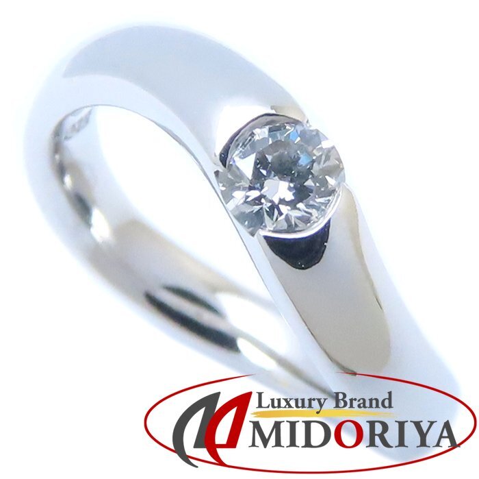 俄 NIWAKA ダイヤモンド リング 指輪 一粒ダイヤモンド 6.5号 Pt950プラチナ/293753【中古】拍卖