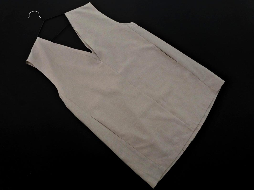 ネコポスOK LEPSIM レプシィムローリーズファーム Vネック ベスト sizeF/ライトベージュ ■◇ ☆ fea9 レディース拍卖