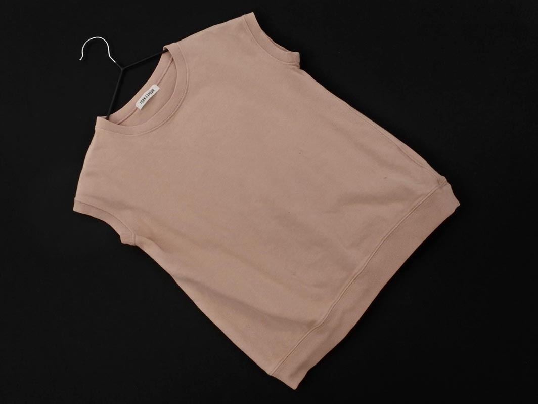 ネコポスOK フォーク&スプーン アーバンリサーチ フレンチスリーブ カットソー size135cm/ピンクベージュ ■◆ ☆ feb5 子供服拍卖